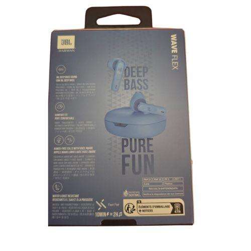 JBL Wave Flex True Wireless In-Ear Bluetooth Earphones - Blue