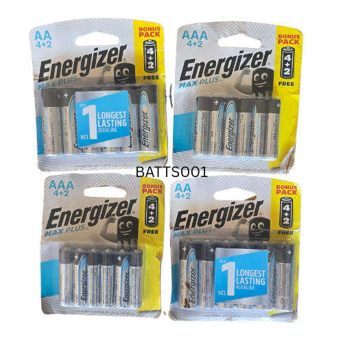 Energizer Max Plus AA & AAA Batteries (24 Batteries Total)