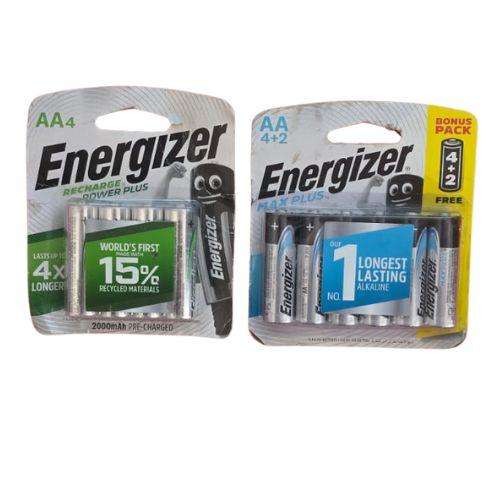 Energizer Recharge Extreme + Energizer Max Plus Bundle - (4 Pack + 6 Pack) - Brand New