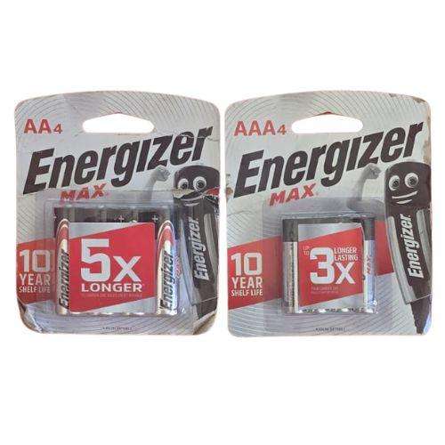 Energizer Max Battery Bundle - AA (4 Pack) + AAA (4 Pack)