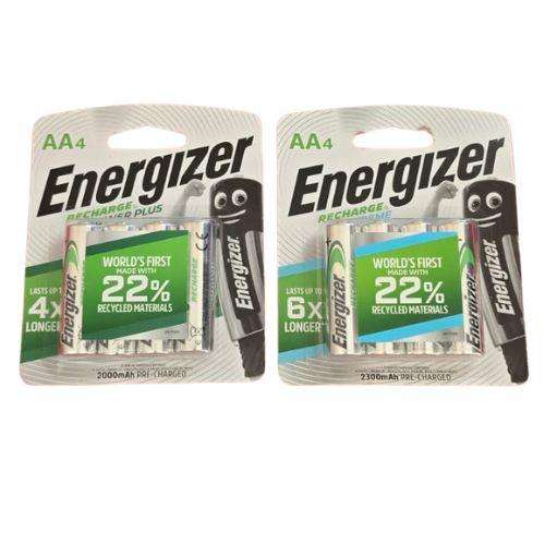 Energizer Recharge Bundle - (4 Pack Recharge Extreme AA+ 4 Pack Recharge Power AA Pack)