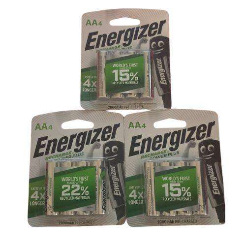 Energizer Recharge Power Plus Bundle - (4 Pack AA+ 4 Pack AA+ 4 Pack AA)