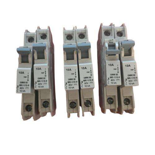 6 x  10A Circuit Breaker | BBC-1T132-10 | 80V DC | 10kA - Brand New