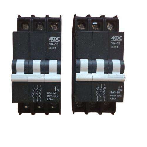 2x ADC 50A-C3 SA3-50 Circuit Breakers | 400V 4.5kA | Brand New