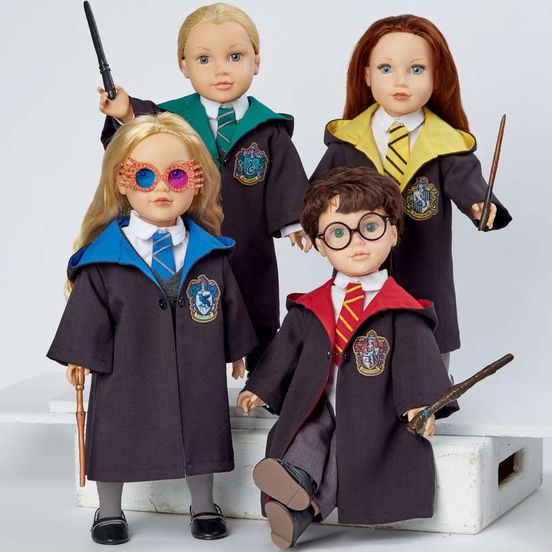 Simplicity S8942 - Harry Potter Uniforms for 18 inch Dolls - Our Generation - Sewing Pattern