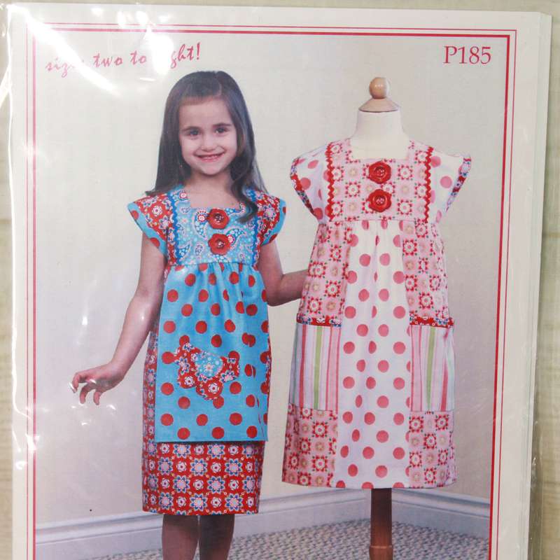 Vanilla House Designs - Rectangle Girls Dress - Size 2 - 8 - Sewing Pattern