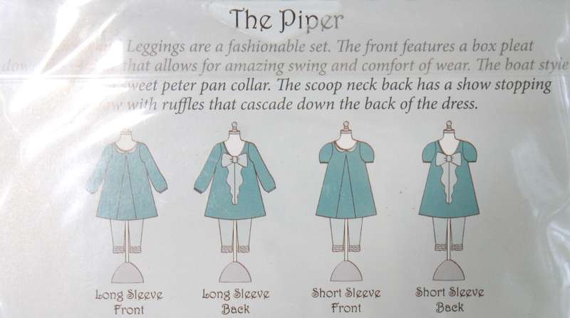 Violette Field Threads - Girl Size The Piper Dress and Ruffled Leggings - Sewing Pattern