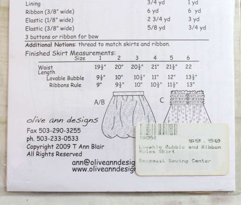 Olive Ann Designs - Skirts for Toddlers and Girls - Sewing Pattern