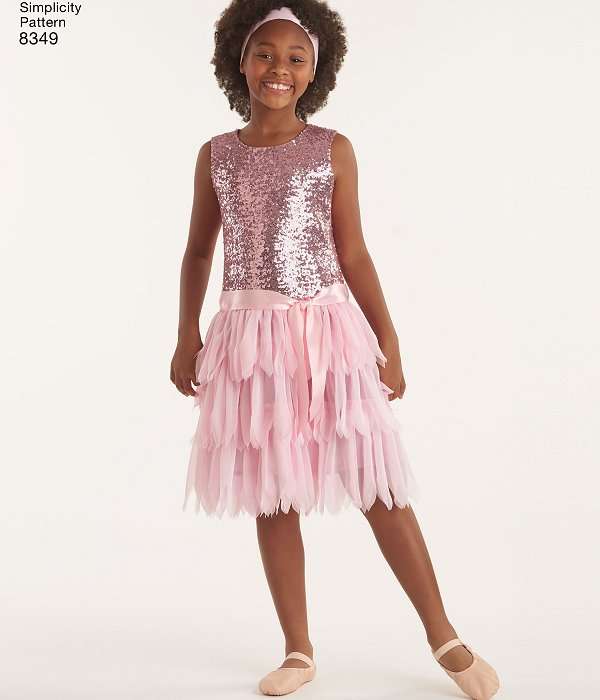Simplicity 8349 - American Girl Brand - Girls Party Dresses - Sewing Pattern