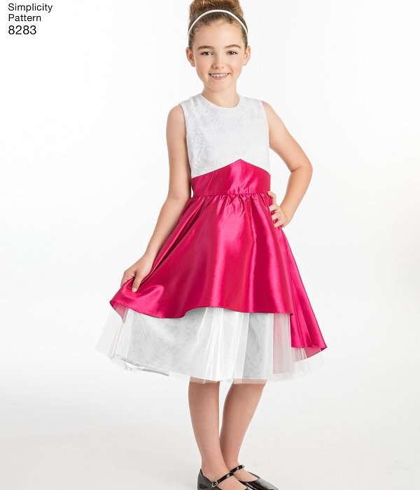 Simplicity 8283 - American Girl Brand - Girls Party Dresses - Sewing Pattern