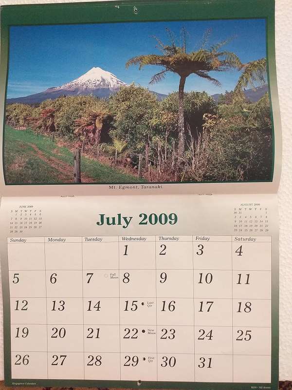 2009 New Zealand Calendar Almanac