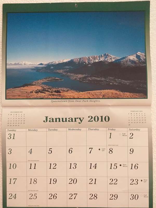 2009 New Zealand Calendar Almanac