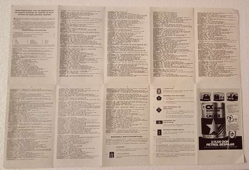 AA 1986-1987 Toer beplanningskaart