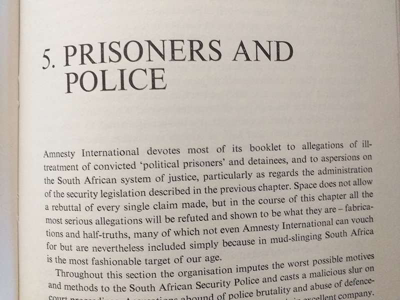 Amnesty for Terrorism (SA Department of Information)