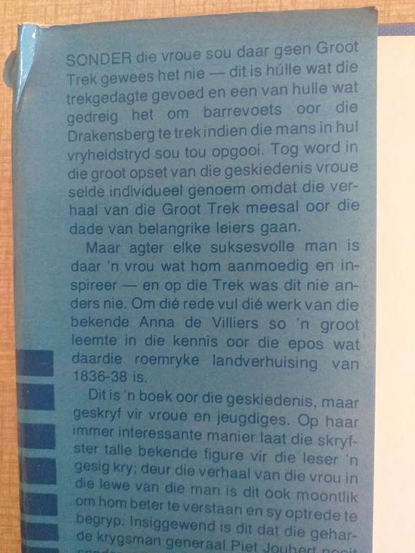 Barrevoets oor Drakensberg (Anna de Villiers)  Voortrekkervrouens huldeblyk