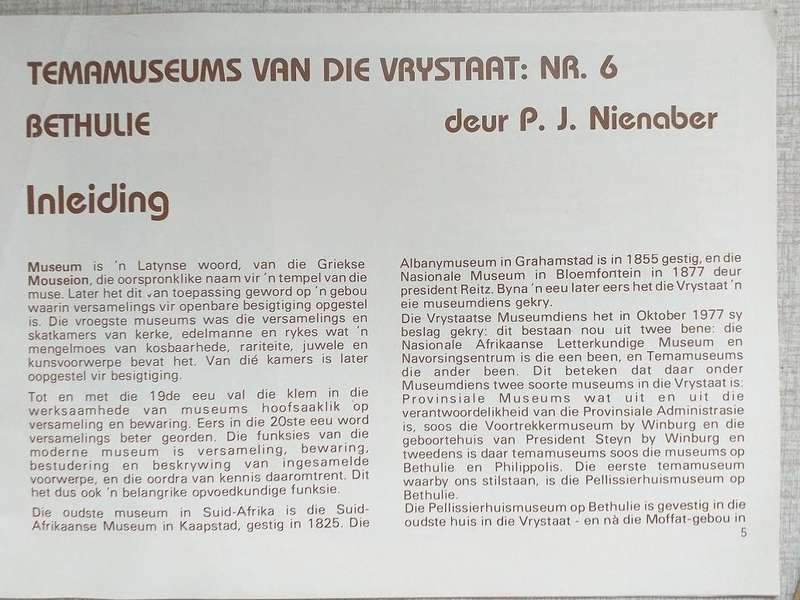 Bethulie Pellissierhuismuseum