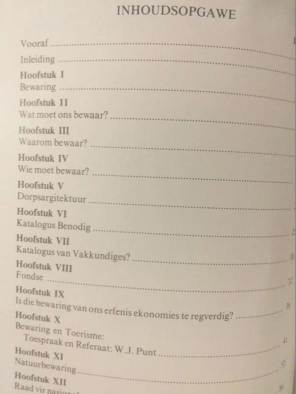 Bewaring in die Vrystaat (PJ Nienaber geteken en geskenk aan GSJ Hofmeyr) 1982