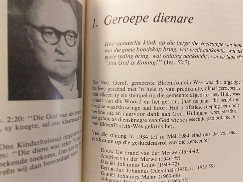 Bloemfontein Wes 1934-1984 (Ds IL Ferreira)