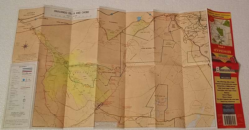 Botswana Pocket Fold open map 1996