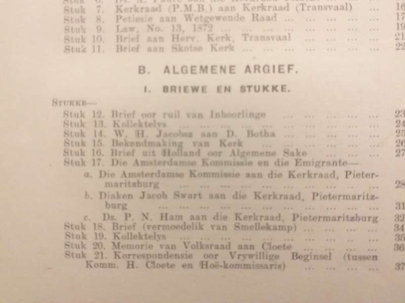 Boustowwe vir die Geskiedenis (NG Kerk Transgariep) GBA Gerdener GETEKEN WIE is WIE!