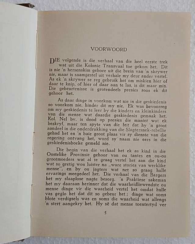 Die brandoffer (J van Elders) Prinsloo trek