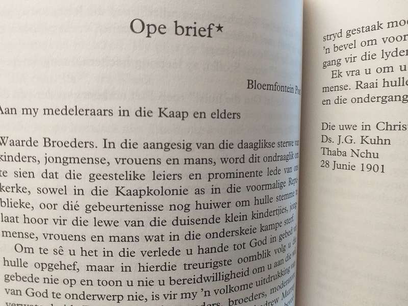Brandoffer (Dolf van Niekerk)  Anglo Boereoorlog verwant