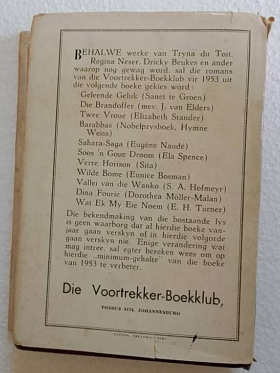 Die brandoffer (J van Elders) Prinsloo trek