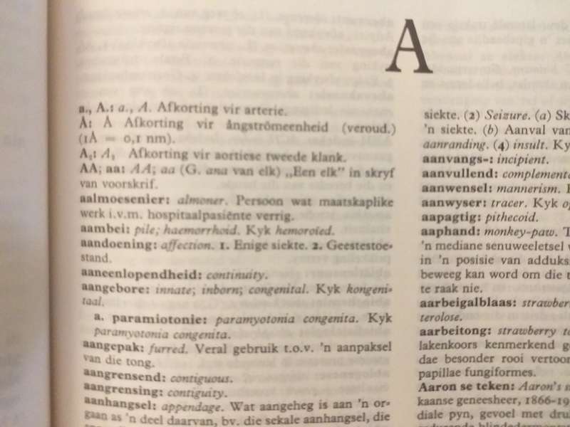 Woordeboek van Afrikaanse Geneeskunde terme (Brink et al)