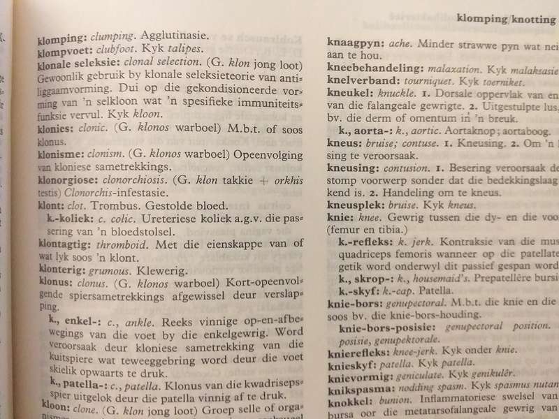 Woordeboek van Afrikaanse Geneeskunde terme (Brink et al)