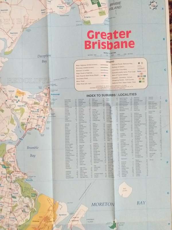 Brisbane Australia Pocket Map