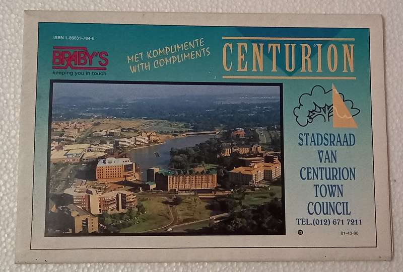 Centurion fold open map kaart