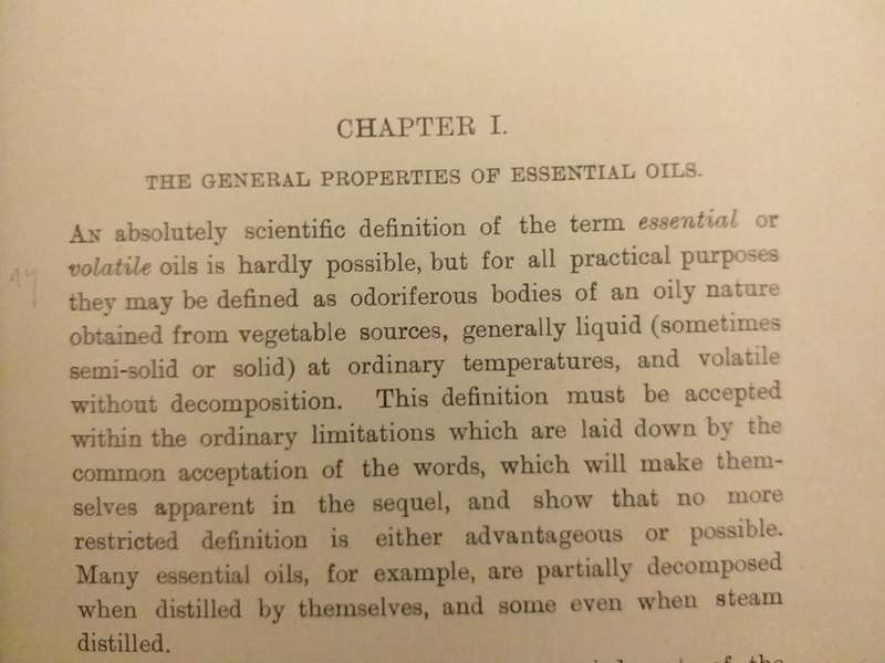 The Chemistry of Essential Oils and Artificial Perfumes (Ernest Parry) 1908
