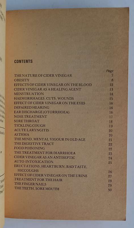 Cider Vinegar - Nature's Great Health Promoter (Cyril Scott)