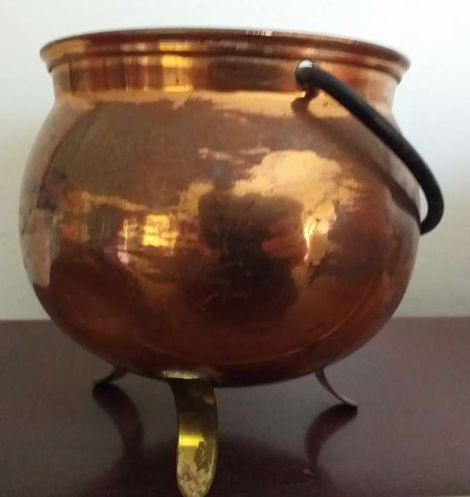 Antique copper pot
