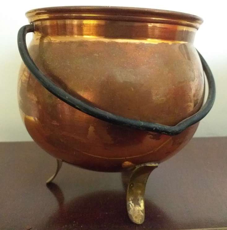 Antique copper pot