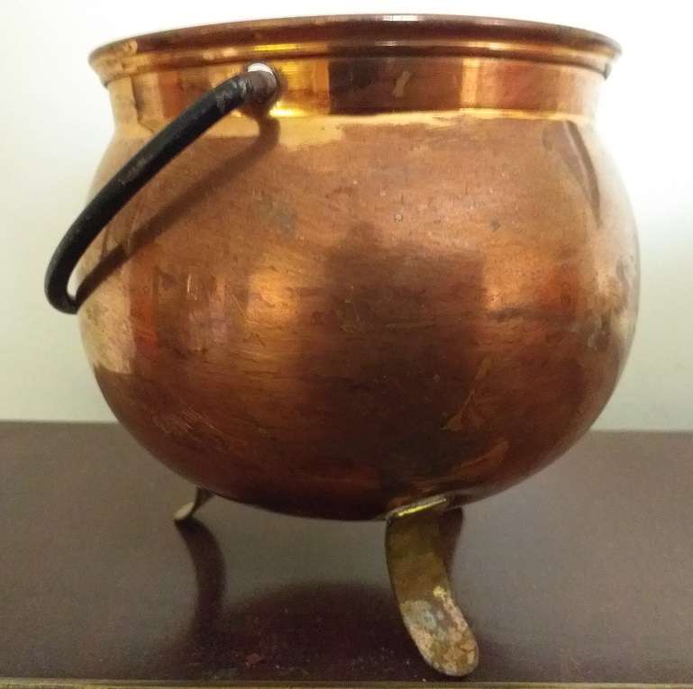 Antique copper pot