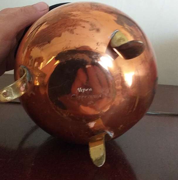 Antique copper pot