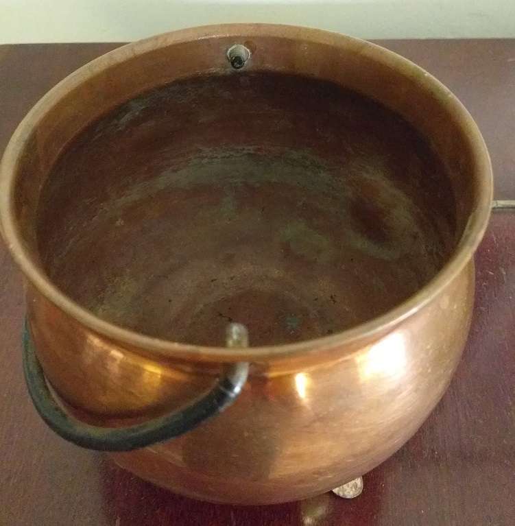 Antique copper pot