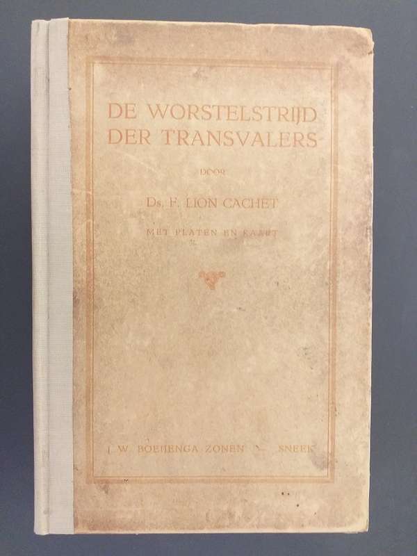 De Worstelstrijd der Transvalers door F Lion Cachet MET KAART !