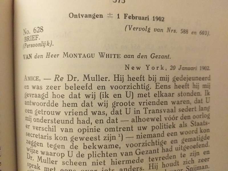 Dr WJ Leyds Vierde Verzameling Correspondentie 1900-1902 Deel 1 Tweede Band