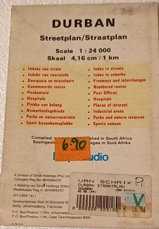 Durban fold open street map