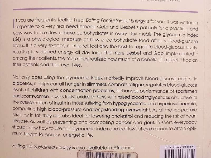 Eating for sustained energy (Liesbet Delport & Gabi Steenkamp)