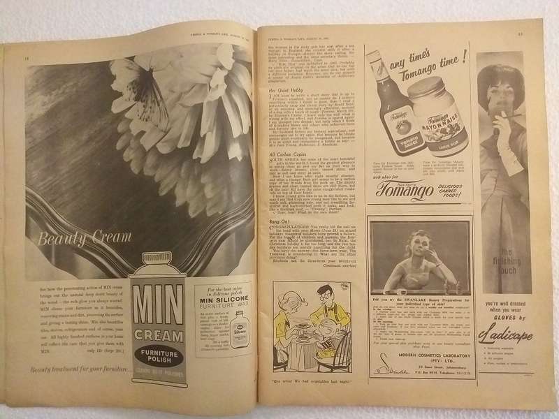 Femina magazine 16 August 1962 WITHOUT COVERS