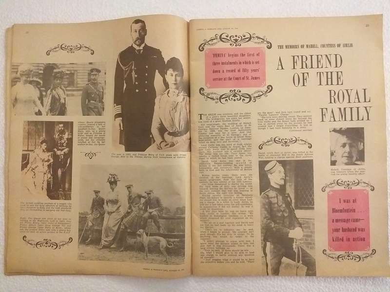 Femina magazine 16 August 1962 WITHOUT COVERS