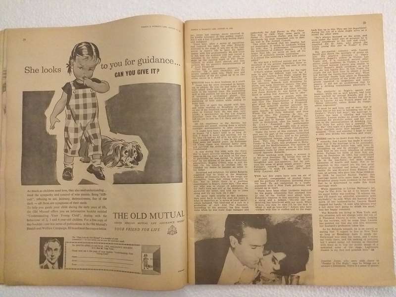 Femina magazine 16 August 1962 WITHOUT COVERS