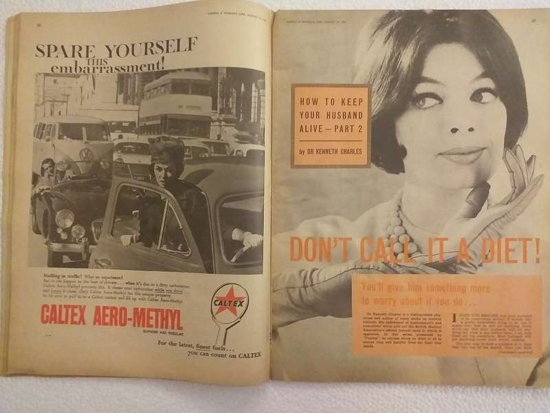 Femina magazine 16 August 1962 WITHOUT COVERS