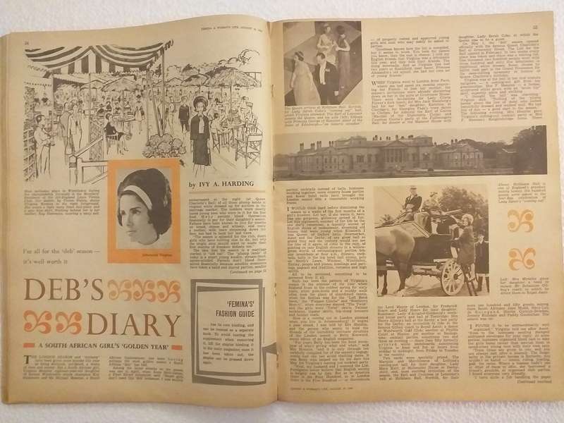 Femina magazine 16 August 1962 WITHOUT COVERS