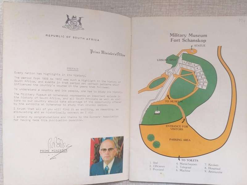 Fort Schanskop Military Museum booklet