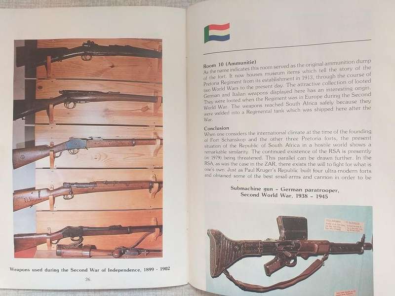 Fort Schanskop Military Museum booklet