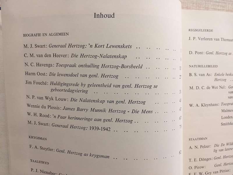 Gedenkboek vir Generaal Hertzog (PJ Nienaber et al)